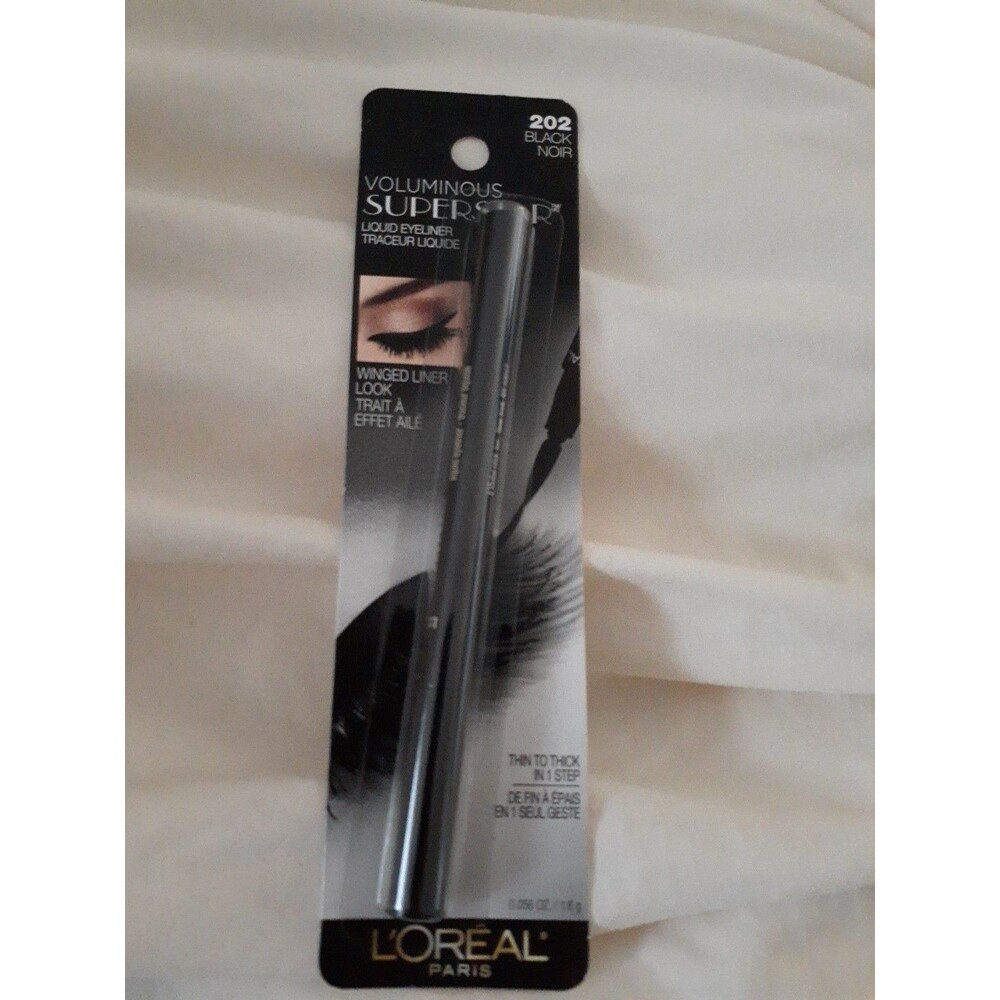 L'Oreal Paris Voluminous SuperStar Liquid Eyeliner 202 Black New Thick To Thin